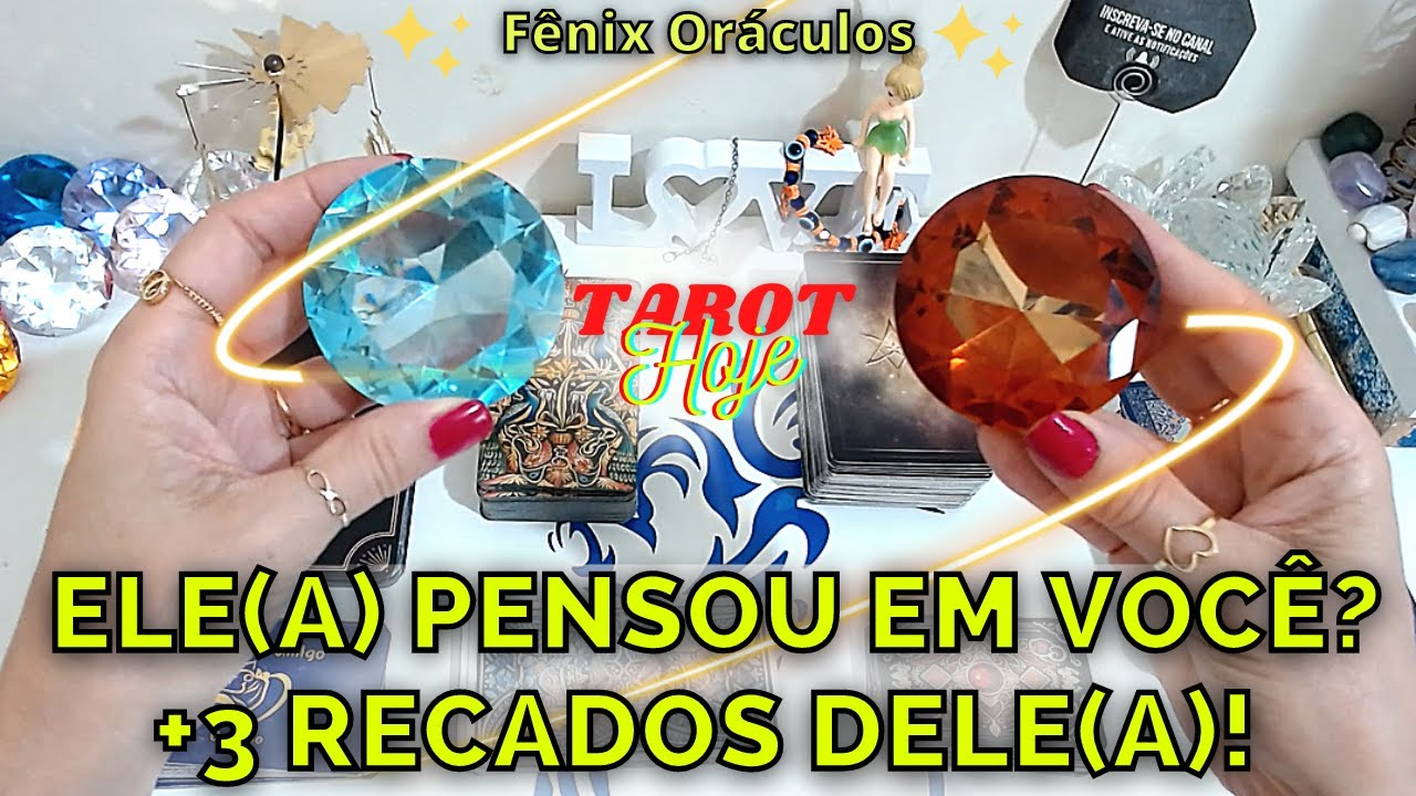 💖💭Ele(a) PENSOU em MIM hoje?  O que SENTIU? O QUE vai FAZER?+O QUE DIRIA AGORA?🔮 Tarot Responde Hoje