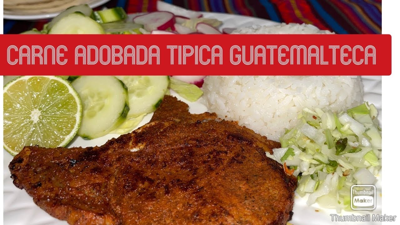 Carne Adobada típica Guatemalteca - YouTube