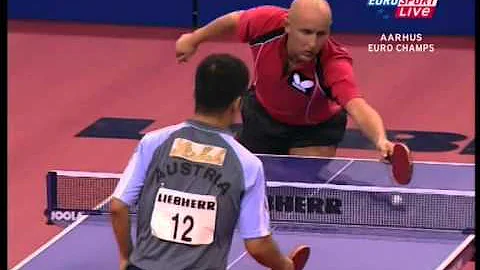 Table Tennis - Attack (BENTSEN) Vs Defense (CHEN W...