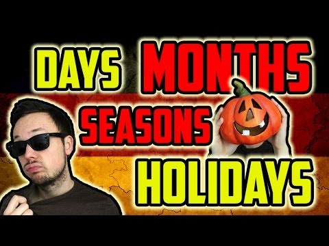 Days, Months, Seasons and Holidays | Learn German for Beginners | Lesson 6