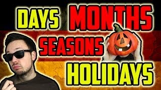 Days, Months, Seasons and Holidays | Learn German for Beginners | Lesson 6
