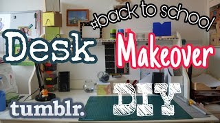 DIY Desk Makeover I Back to school II Muckmade