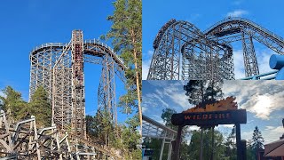 Wildfire: Outstanding Wooden Coaster Off Ride Footage
This large scale wooden coaster is not located in a tradition Theme Park or Amusement Park, rather a Zoo which makes this one of the most unique settings for a rollercoaster, even so this an incredible ride with landscaping everywhere, good theming and an outstanding layout with drops, twists and turns and airtime to boot it sure one enthusiasts will want to ride.
Built by RMC (Rocky Mountain Construction) it was the first RMC Europe and paved the way for two more to be built after.
Records Broke:
joint 1st for Tallest Wooden Coaster in the world
joint 2nd Most Inversions on a Wooden Coaster in the World
2nd Fastest in the World
Stats for Wildfire:
Top Speed: 71.5mph
Max Height: 183.8ft
Length: 4150.3ft
Drop Height: 160.8ft
Inversions: 3
Vertical Angle: 83°
Duration: 2:00
G-Force: 4G
Model: Topper Track
Manufacturer: RMC
Opened: 2016
Please Like, Comment, Share, Subscribe and hit the notification bell for more content from Rollercoaster Joasters Wildfire: Outstanding Wooden Coaster Off Ride Footage