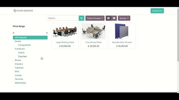 Website Product Price Filter Odoo