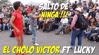 EL CHOLO VICTOR JUNTO A LA FLACA  LUCKY - COMICO LUCKY