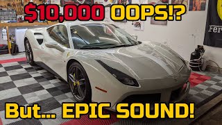 David just purchased a 2016 ferrari 488 gtb for his wife, and wanted
to have it sound better before she got see it. he bought novitec
x-pipe the fer...