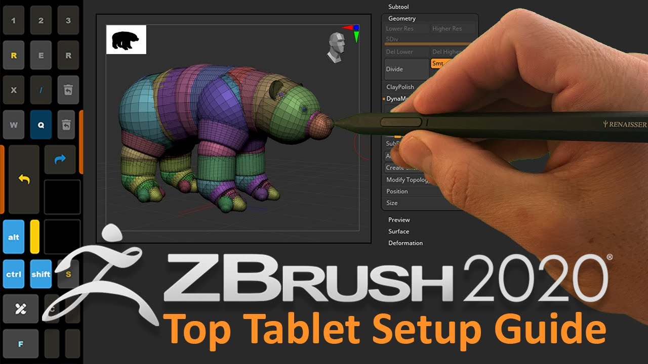 mouse or tablet zbrush