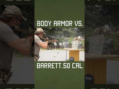 Body Armor vs. Barrett .50 Cal #shorts #military