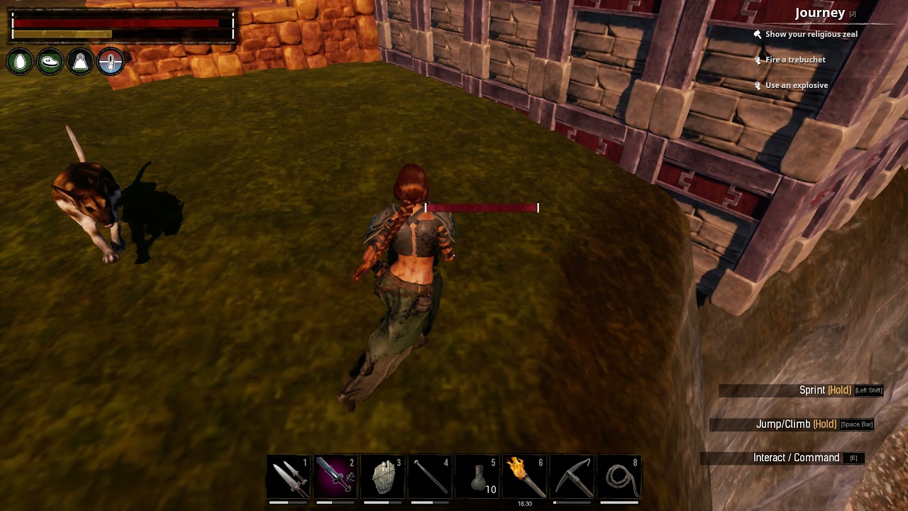 Conan Exiles - Thralls permanently disappear under ground bug