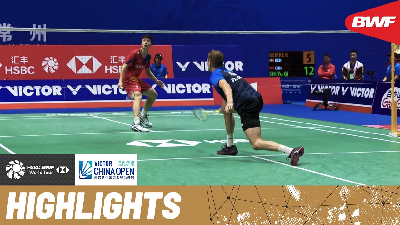 Quarterfinals up for grabs as Rasmus Gemke meets Shi Yu Qi