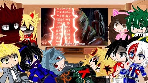 MHA&GAROU 『DOOM ETERNAL RAP/JT MUSIC』 REACT TO GACHA