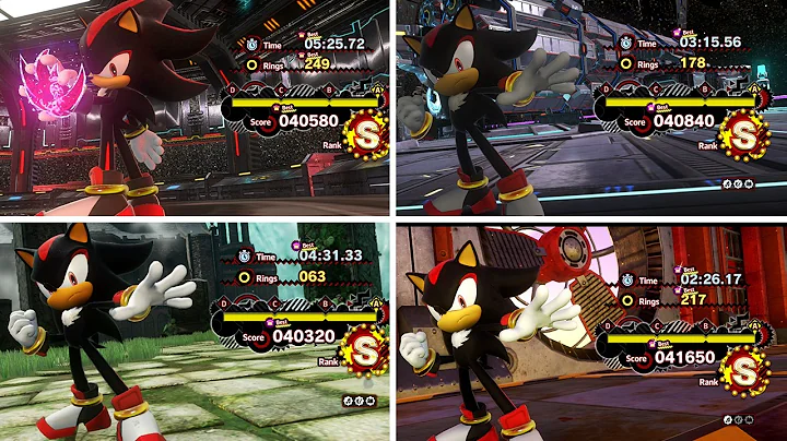 SONIC X SHADOW GENERATIONS - All Shadow Clear Animations (S-Rank) HD
