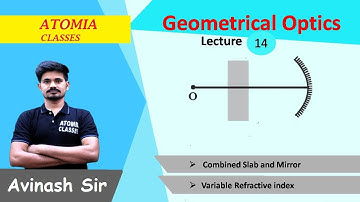 Geometrical Optics: Lecture-14 | Combined Slab & Mirror | IITJEE/NEET | ATOMIA CLASSES | Avinash Sir