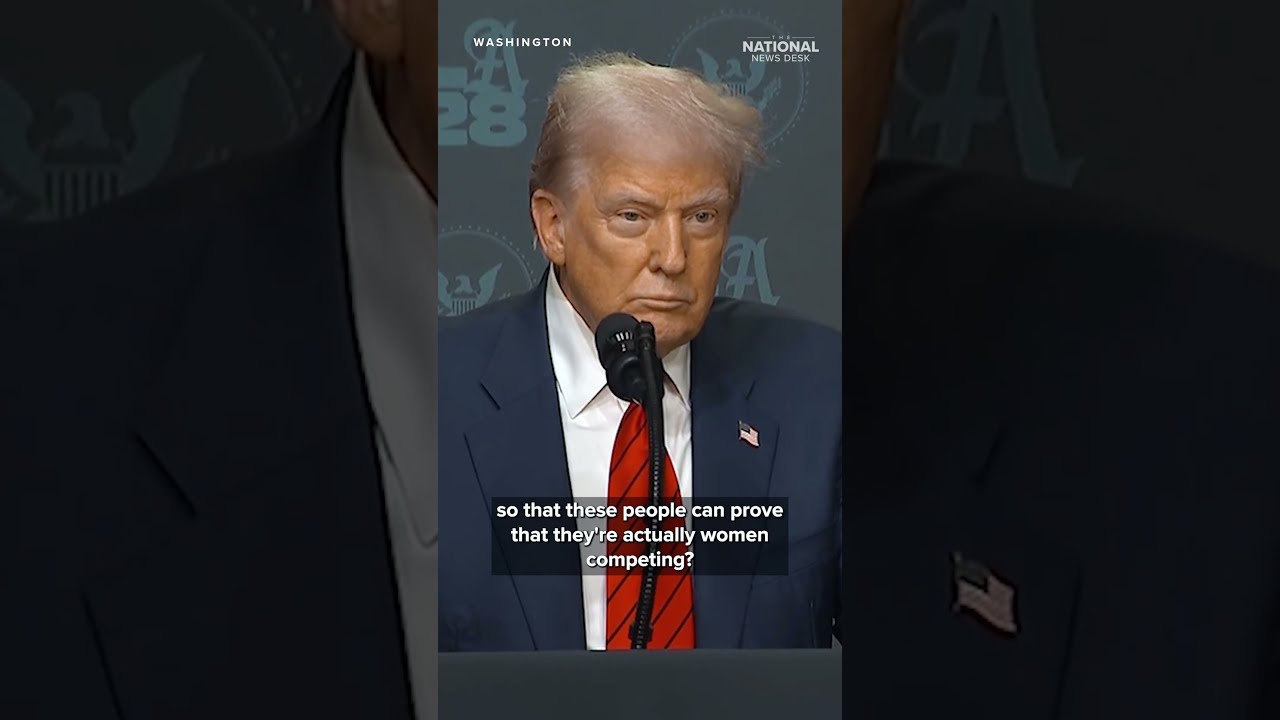 Trump On Transgender Athletes Competing At 2028 LA Olympics