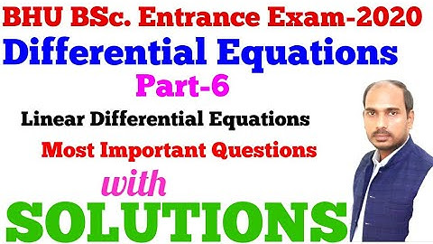 Important questions of Maths for BHU BSc. entrance exam