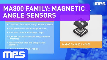 MA800 Family: Magnetic Angle Sensors for HMI Knobs, Dials, and Buttons