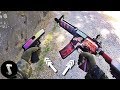 Guy brings real life csgo m4 howl  glock 18 fade to airsoft game