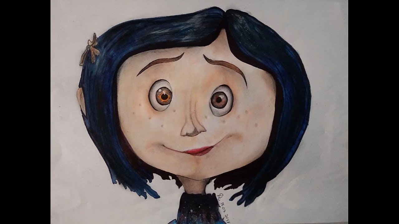 Speed Drawing Coraline Youtube