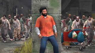 GTA 5 - HOMELESS in a ZOMBIE Outbreak!