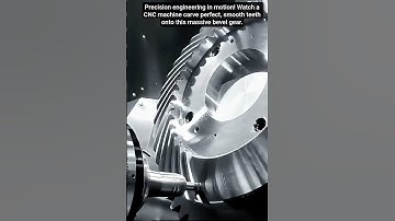 CNC Machine Cuts Perfect Gear