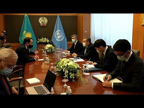 Συνάντηση του Υπ.Εξ. Ν. Χριστοδουλίδη με τον Υπ.Εξ. του Καζακστάν Tileuberdi Mukhtar (24/9/2021)