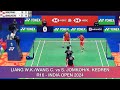 Supak jomkohkittinupong kedren vs liang wei kengwang chang  badminton 2024