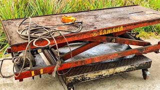 Repair Long Forgotten Motorbike Lift Tables With Professional Skills // Restart Hidden Power