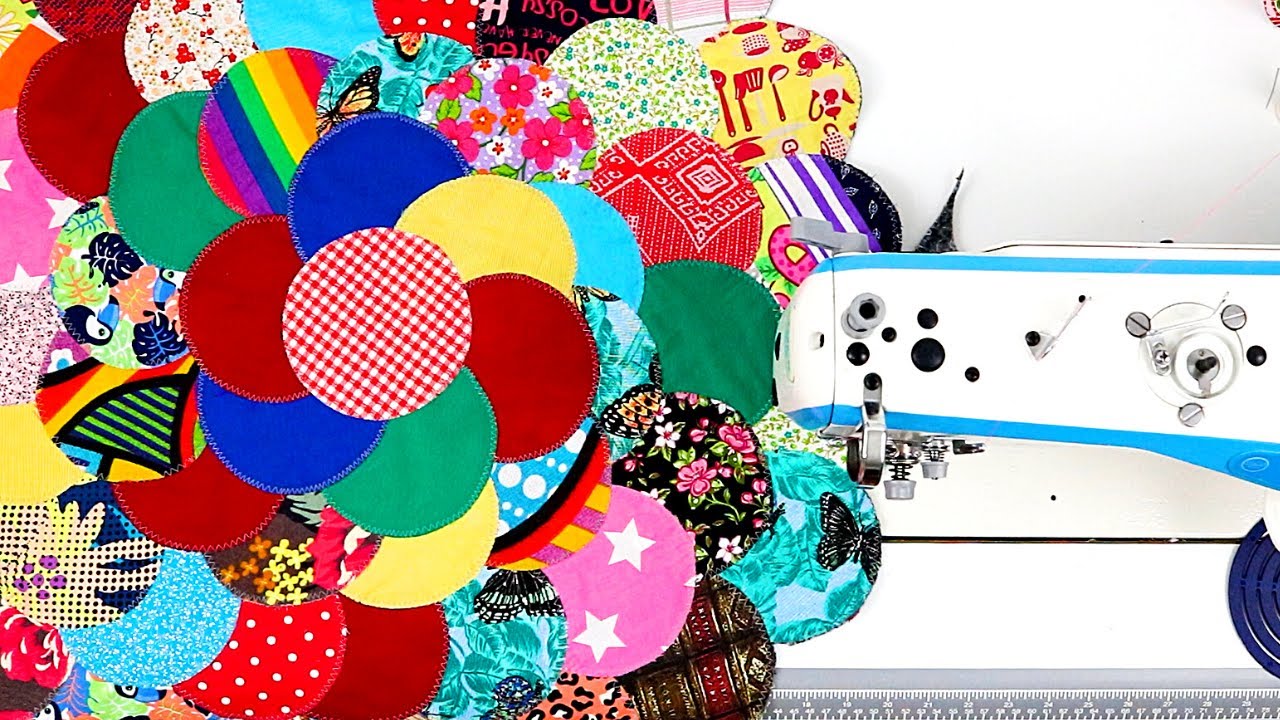 USE APENAS CÍRCULOS PARA FAZER UM BELÍSSIMO TAPETE REDONDO - Lu Lampert