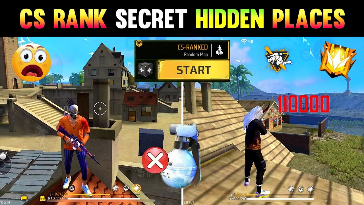 Cs Rank - 10 Secret Hidden Places For Grandmaster 😱 || Top 10 Hidden