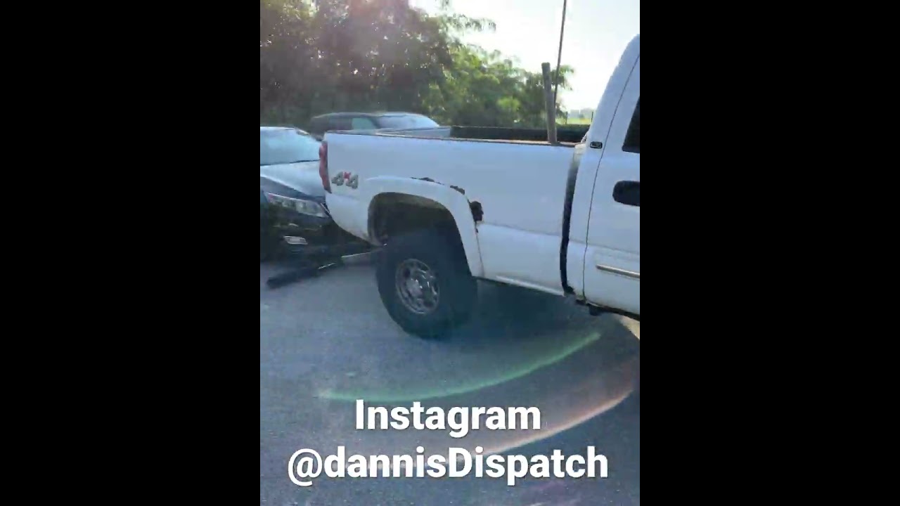 Towing A Kia with a bad engine to the dealer for warranty repair. Chevy 2500HD with lift and tow