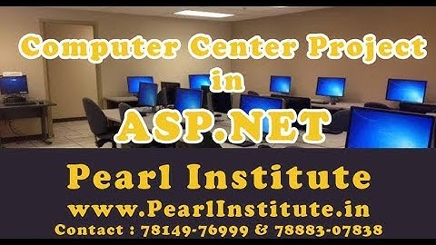 Computer Center Project in ASP.NET by Pearl Institute Batala