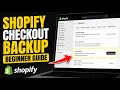 How to backup Shopify checkout settings with theme and config backups - Beginner Guide