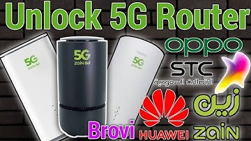 How to unlock Zain OPPO Router 5G CPE T2, Zain router Brevis, zain / mobily router huawei Unlock.