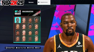 Best Kevin Durant Face Creation NBA 2K25! How To Make KD Face