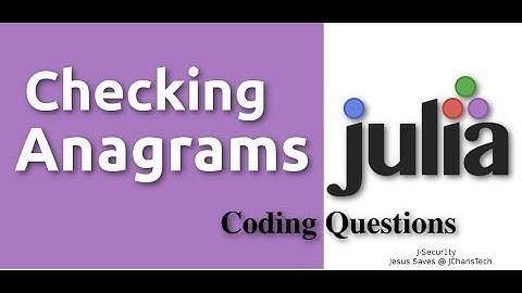 Julia Coding Questions - Checking Anagrams