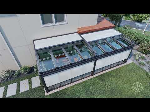Dynamic Sunroom | Retractable Glass Roof with Sliding Doors | SCHILDR