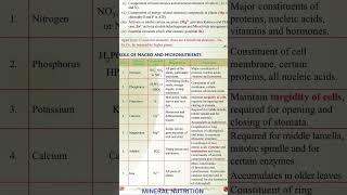 MINERAL NUTRITION#biology #science #shorts #youtubeshorts #study #education #information #india #dil