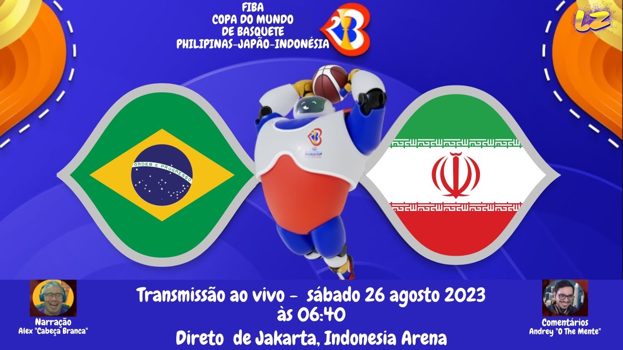 Brasil x Irã: onde assistir ao jogo da Copa do Mundo de Basquete