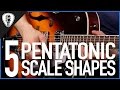 The 5 Pentatonic Scale Shapes - Guitar Lesson