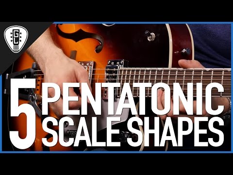 The 5 Pentatonic Scale Shapes - Guitar Lesson