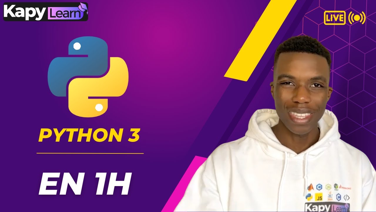 Apprends les bases de la programmation Python en 1 heure | Tutoriel ...