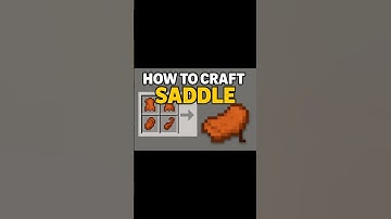 How to make saddle #minecraft #shorts#viral#views#herobrine #minecrafttrail #saddle