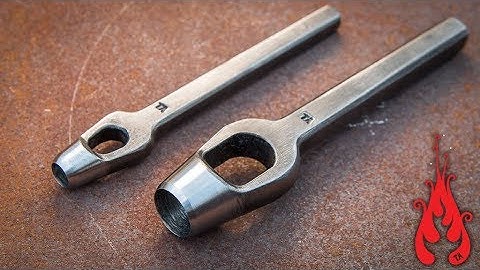 Blacksmithing - Making a hollow hole punch