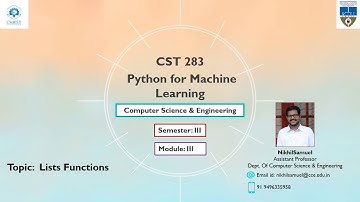 KTU CS283 Python For Machine Learning
