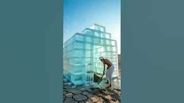 The Farmer Who Built an Ice House in the Burning Desert🤯 #farmer #ai #camel #shortfeed