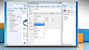 How to set Recurring events in the Mozilla® Thunderbird Calendar