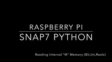 Raspberry Pi - Tutorials - S7-1200 & Snap7 Python,  Read/Write Internal Memory