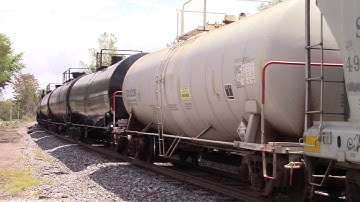 CSX 339 & 352  meet CSX 5479, 7665, 5405, and 5439 in Muncie