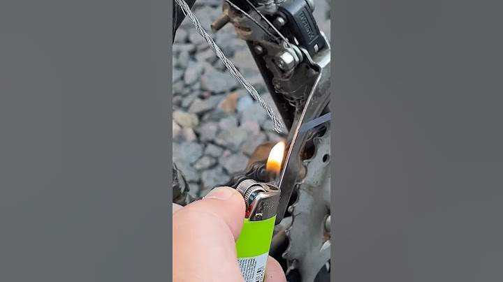 Useful tips and tricks! How to fix cut ends of a bike cable and cleaning the bike chain