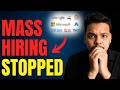 Mass Hiring is Over ? | No Hiring From TCS ? | IT Job Market Falling 2026 News